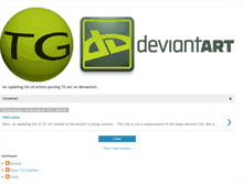 Tablet Screenshot of deviantart.worldoftg.com